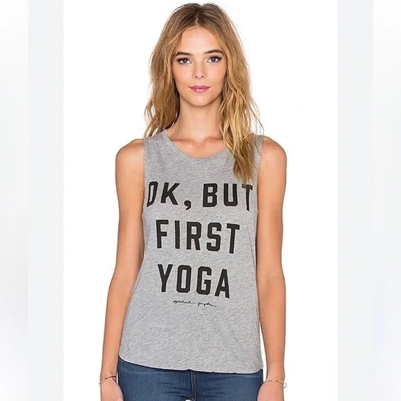 Spiritual Gangster Tops - Spiritual Gangster OK, But First Yoga